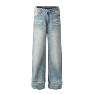 Washed Denim Jeans 5