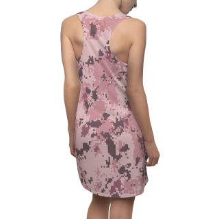 Pink Digital Camo Racerback Dress | All-Over Print 7