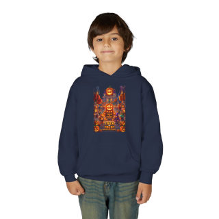 Spooky Pumpkin Patch Trick or Treat Kids Hoodie 33