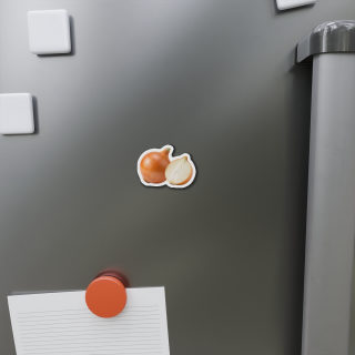 Onion Illustration Die-Cut Magnet 7
