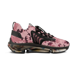 Pink Digital Camo Men's Mesh Sneakers | Athletic Running Shoes 9