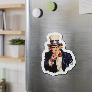 Uncle Sam Pointing Die-Cut Magnet | Patriotic Americana Refrigerator Magnet 15