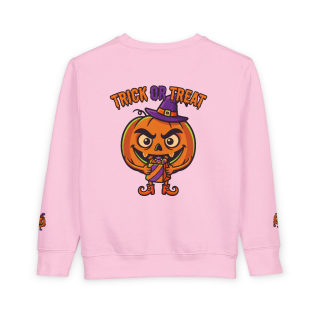 Jack-o'-Lantern Witch Pumpkin Toddler Sweatshirt 17