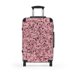 Pink Digital Camo Suitcase | Rolling Carry-On Luggage 2