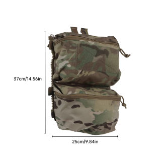 Tactical gear — tactical back panel, double general purpose pouch for FCPC V5