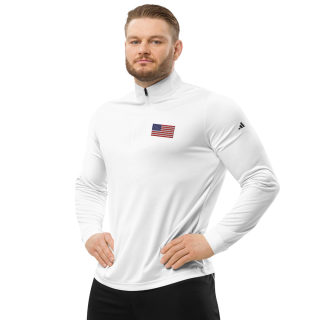 Quarter Zip Pullover "USA Flag" 9