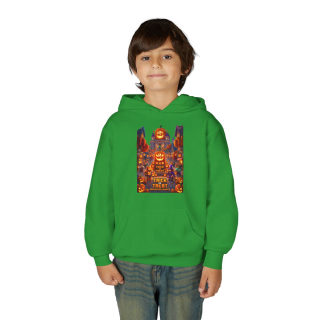 Spooky Pumpkin Patch Trick or Treat Kids Hoodie 25