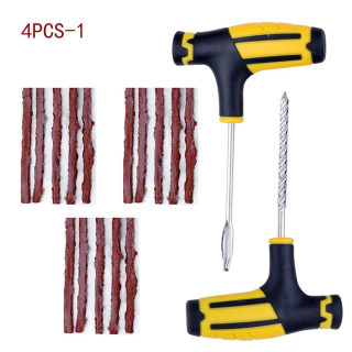 Car Tire Repair Tool Set with Vacuum Seal Strips 6