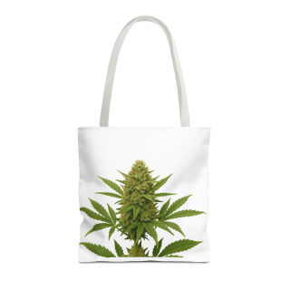 Cannabis Bud Illustration Tote | Botanical Cannabis Plant Tote 8