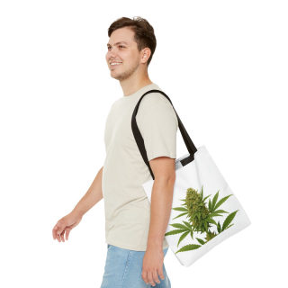 Cannabis Bud Illustration Tote | Botanical Cannabis Plant Tote 32
