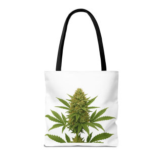 Cannabis Bud Illustration Tote | Botanical Cannabis Plant Tote 17
