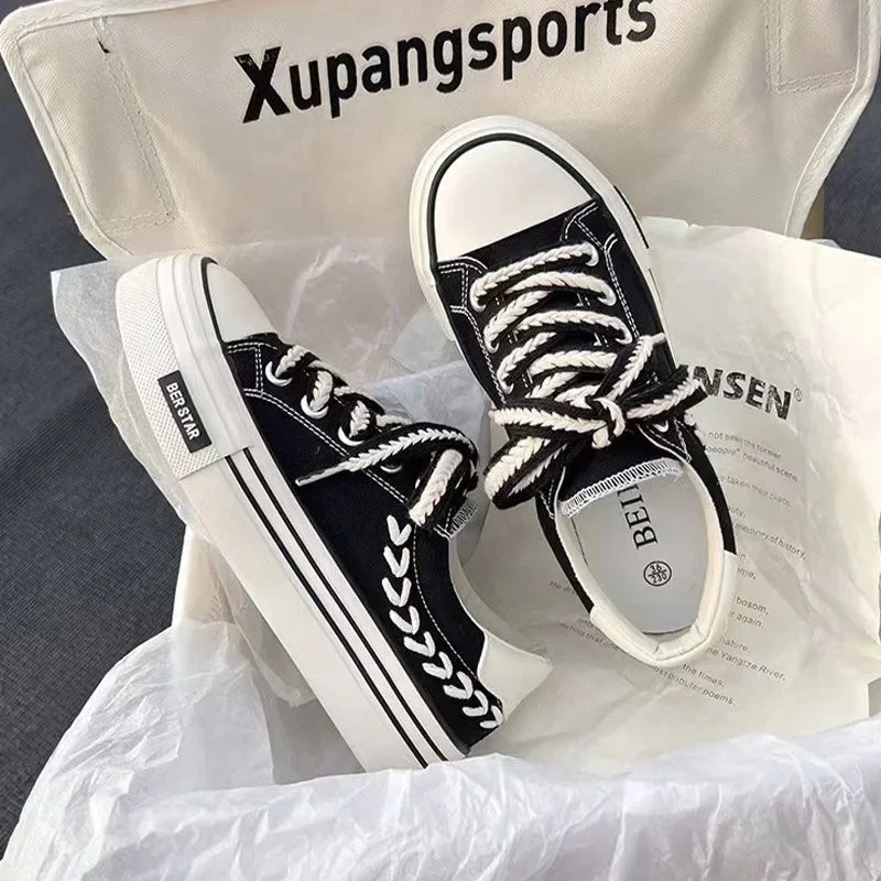 Women's Platform Canvas Trainers | Height-Boosting Chunky Sneakers 3