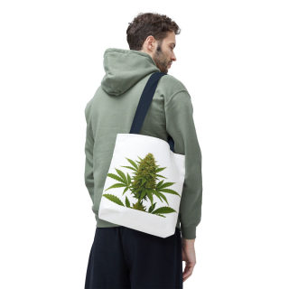 Cannabis Bud Illustration Tote | Botanical Cannabis Plant Tote 88