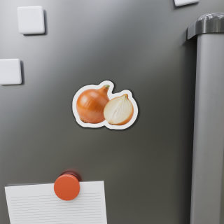 Onion Illustration Die-Cut Magnet 4