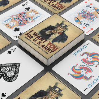 Uncle Sam I Want You Poker Playing Cards | Vintage Military Playing Cards 6