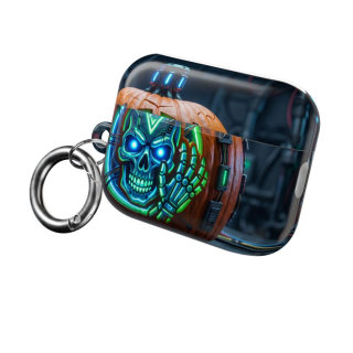 Neon Skull Pumpkin AirPod Case 12