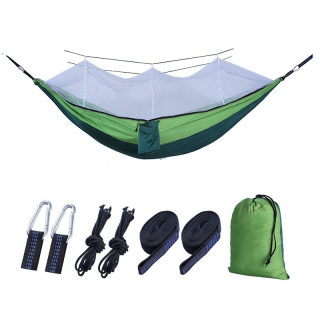 Anti-Mosquito Camping Hammock | 210T Nylon Outdoor Bed with Net 2