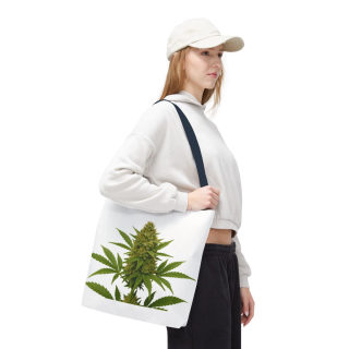 Cannabis Bud Illustration Tote | Botanical Cannabis Plant Tote 74