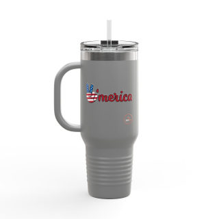 'Merica Peace Hand travel mug, 40oz insulated tumbler 30