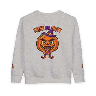 Jack-o'-Lantern Witch Pumpkin Toddler Sweatshirt 11