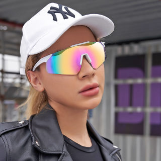 Colorful One-Piece Lens Sport Cycling Sunglasses 2