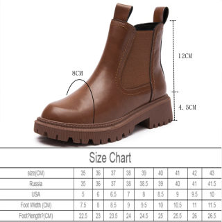 AIYUQI Women's Genuine Leather Chelsea Boots | Retro Martin Ankle Boots 4