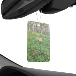 Dog in Forest Car Air Freshener | Woodland Scenery, Nature Scent 4