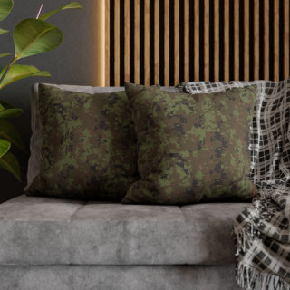 Green Digital Camo Pillowcase