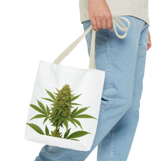 Cannabis Bud Illustration Tote | Botanical Cannabis Plant Tote 40