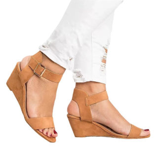 Women's Open-Toe Wedge Heel Sandals 5