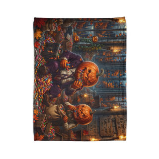 Jack-o'-Lantern Candy Feast Blanket 7
