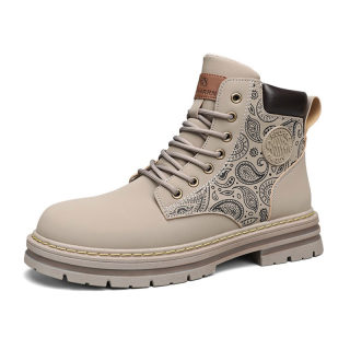 Men's High-Top Martin Boots | Autumn/Winter Retro Frosted Workwear Boots 6