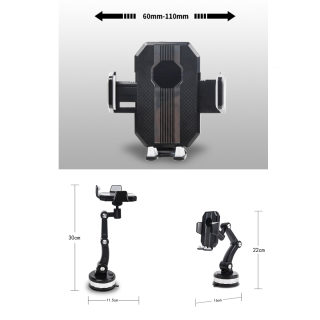 Extended Suction-Cup Truck Phone Holder, Heavy-Duty 6