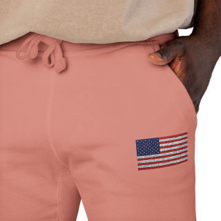 American flag embroidered sweatpants 74