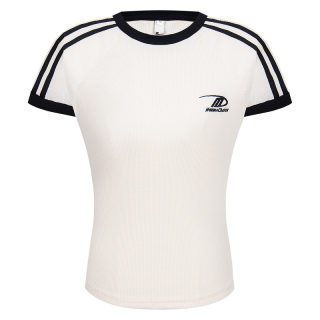 Short Slim Fit Striped T-Shirt | Casual Sporty Slimming 6