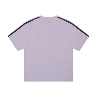 Denim Patch Embroidered Round Neck Short Sleeve Shirt | American Vintage Style 4