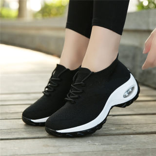 Flying Woven Wedge Sneakers | Women's Platform Outdoor Walking Shoes 3