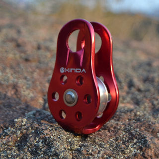 XINDA Rock Climbing Pulley | Fixed Sideplate Outdoor Survival Hauling Gear 5