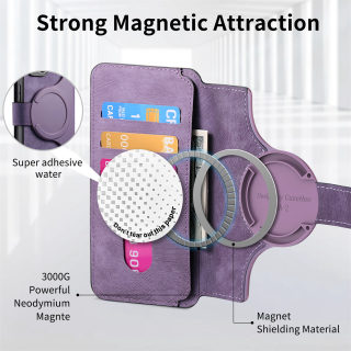 MagSafe Compatible Phone Case | Magnetic Flip Leather Cover for iPhone 14/15/16 3
