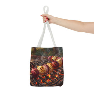 Grilled Vegetable Kabob Tote Bag | BBQ Skewers, Summer Cookout Market Tote 52