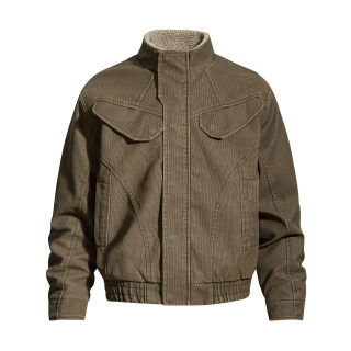 Street Style Deconstructed Motorcycle Jacket | Men's Workwear Coat 5