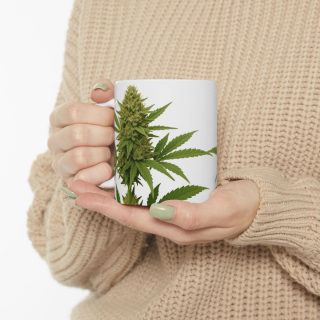 Cannabis Leaf Pattern Mug | Ceramic Coffee Cup 17