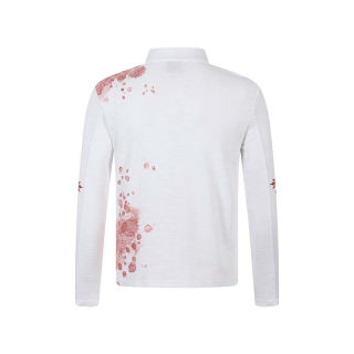Character Letter Print Long Sleeve Shirt | American Vintage 2