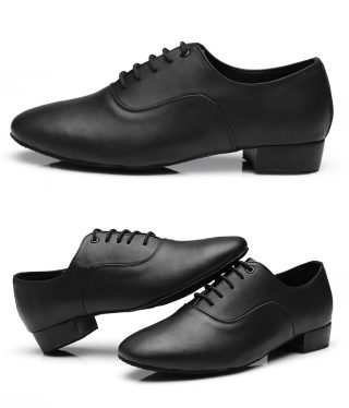 Men's Glitter Latin Dance Shoes, Low Heel 5