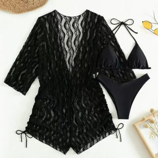 Mesh bikini set (long-sleeve) 4