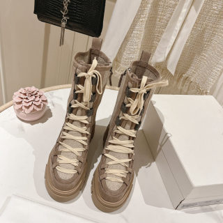 Classic Lace-Up Ankle Boots for Women | Suede Platform Booties 3