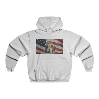 Uncle Sam Pointing Hooded Sweatshirt | Patriotic American Flag Graphic
