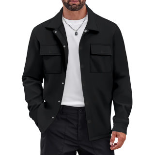 Heavyweight Japanese Workwear-Style Fleece-Lined Vintage Jacket 6