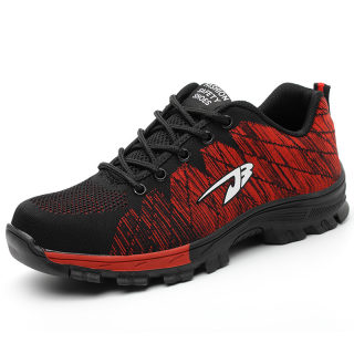 Anti-Smashing Anti-Puncture Safety Shoes for Men | Breathable Flyknit Work Shoes 2
