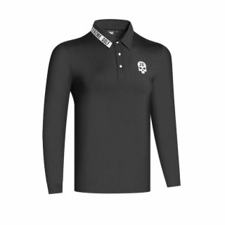 Men's Long Sleeve Golf Sports Pullover | Lapel Sweater Shirt 3